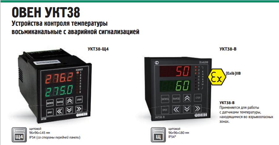 Устройства контроля ОВЕН УКТ38