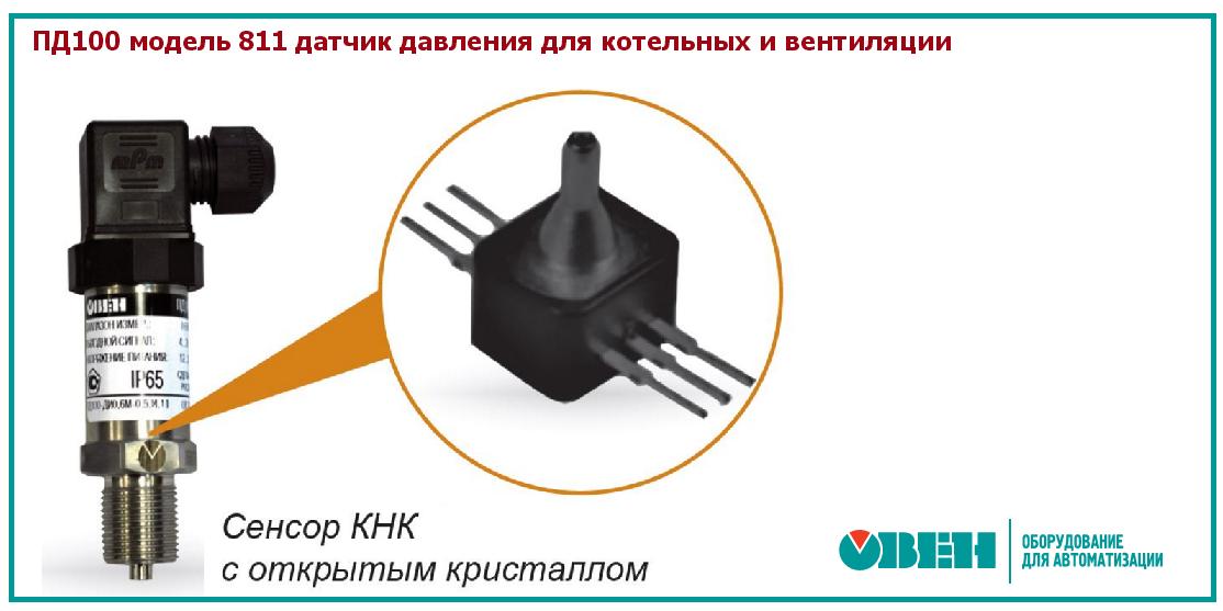 Преобразователи. датчики  на низкие давления серии Овен ПД100-ДИ/ДИВ/ДВ-811