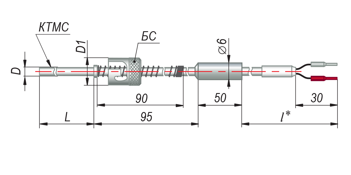 Термопара ОВЕН ДТПL234,  ДТПK234,  ДТПJ234 